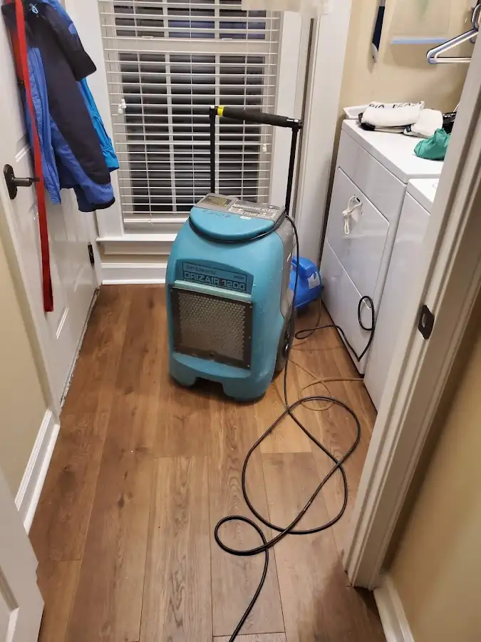Commercial dehumidifier deployed for Flood Damage Cleanup in Mason City