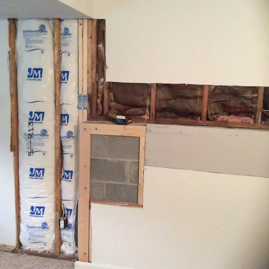 Wall insulation replacement during Odor Removal & Deodorization in Mason City